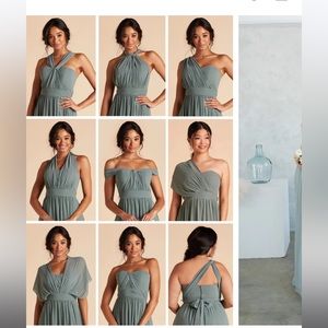 Birdy grey bridesmaid/formal dress in sea glass